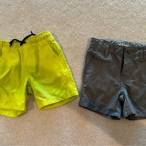 Cat & Jack Kids Shorts Set - Yellow and Gray